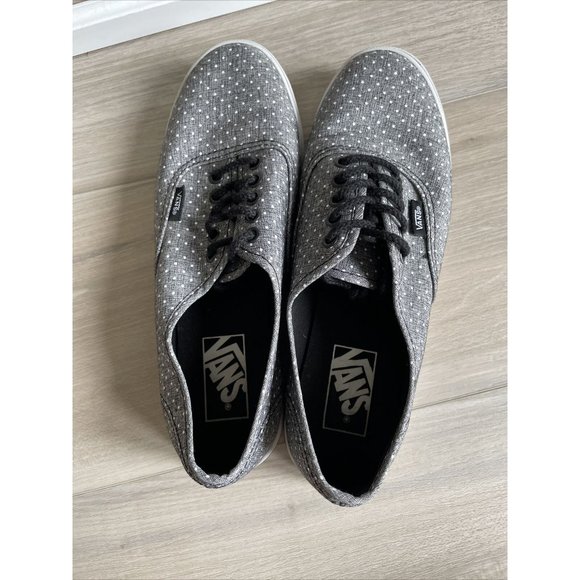 Vans Womens‎ Gray Polka Dot Low Top Lace Up Canvas Shoes Size 7.5 - Picture 5 of 10